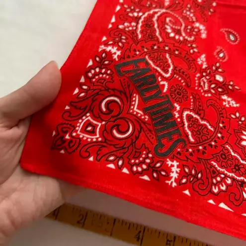 Red paisley bandana print bandana 0416