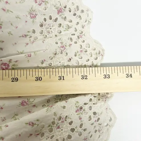 Rachel Ashwell Womens Shabby Chic Ditsy Floral Cottagecore Eyelet Lace Dress L