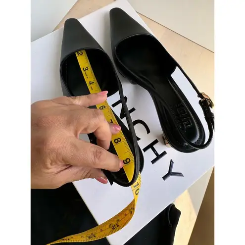 Givenchy BLACK classic G CUBE SLINGBACK PUMP size 35