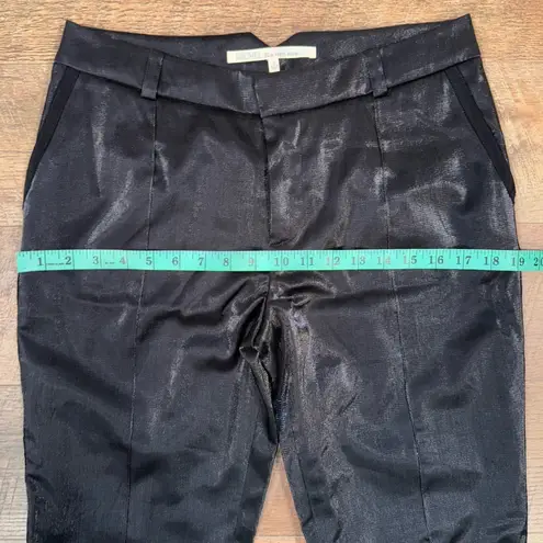 Rachel by Rachel Roy Black Shimmer Tuxedo Pants – Sleek & Sophisticated Size 8