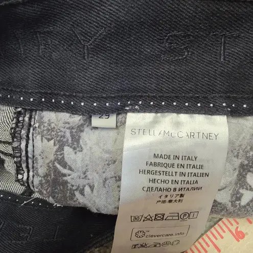 Stella McCartney Women's Skinny Jeans Black Star Embroidered Denim Size 29 Italy