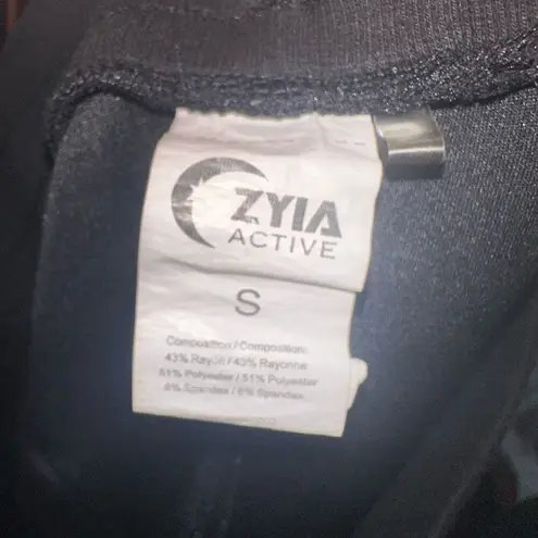 Zyia black athletic drawstring waist jersey athleisure S skirt