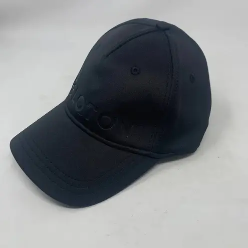 Peloton Baseball Hat Black Embossed Unisex One Size