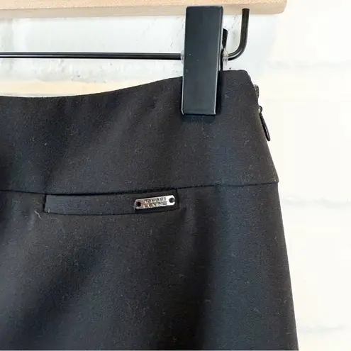 Tahari Arthur S. Levine Petite Black Short Pencil Skirt Side Zip 2P