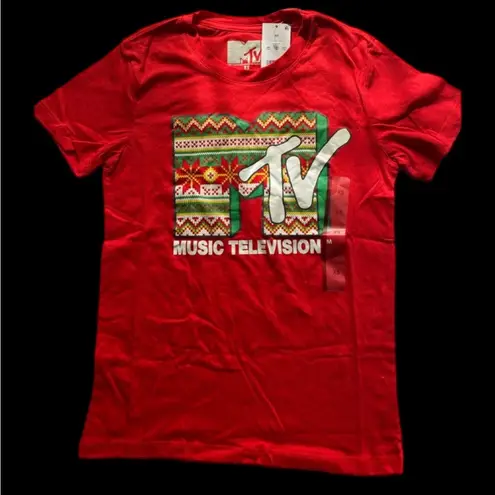 MTV Music Television‎ Red Christmas (XS) Shirt