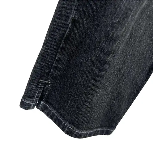 Chico's Chico’s Platinum Denim Black Cropped Jean Size 0 / Conventional Size Small (4)