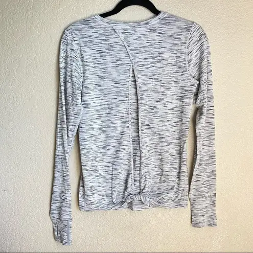 Lululemon  Beat The Heat Long Sleeve in Tiger‎ Space Dye Black White Size 4