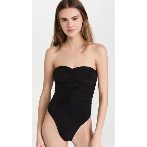 Norma Kamali Slinky Marissa One Piece Bikini in Black Medium New Womens