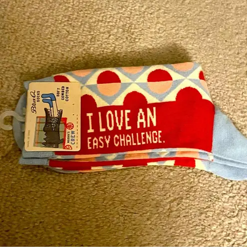 Blue Q Love An Easy Challenge Women's Crew Sock by , Brand New with Tags!