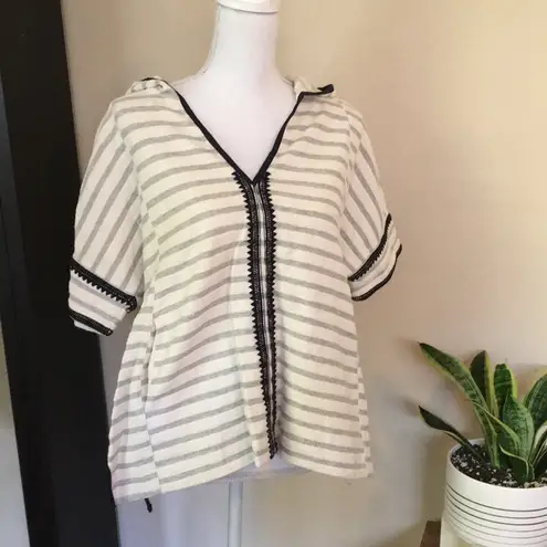 Madewell • embroidered hooded sweatshirt