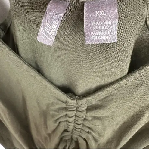 Chelsea 28 Nordstrom Midi Cutout Slip Dress Army Green XXL EUC