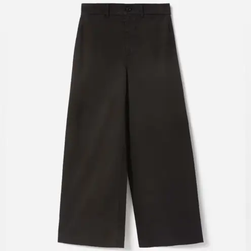 Everlane wide leg chino pants (BLACK)