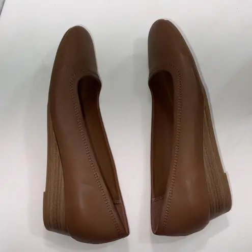 Baretraps COVETTE Women's Casuals Dark Cognac Slip On Wedge Shoes 7.5M