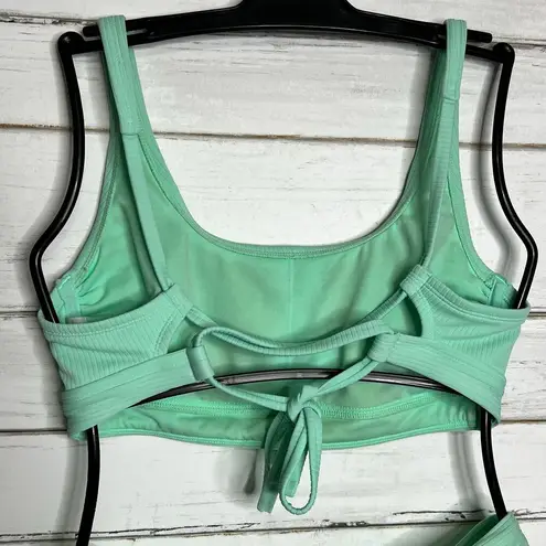 Stoney Clover Lane Target Aqua Green Ribbed Bikini Size Large