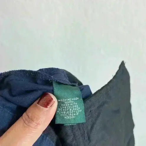 Ralph Lauren Lauren Active ‎ Crop Cargo Activewear Pant Women’s Size 6 Navy Blue