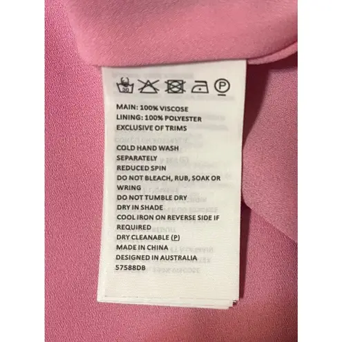 Bardot x Revolve Anika Corset Satin Mini Dress in Petal Pink Womens L