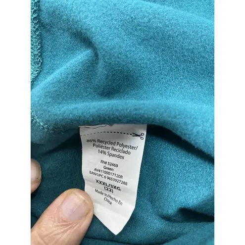 Avia Womans Active Jogger Pants.3X 22 Teal Side Pockets