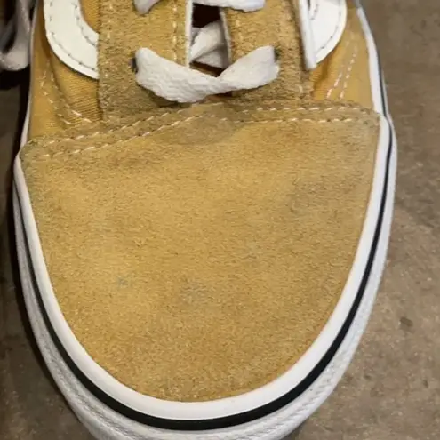 Vans  Old Skool SK8 Yellow Suede Low Top Sneakers Unisex M 4  W 5.5  Skateboard