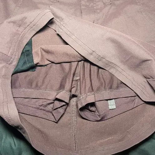 prAna ✨ Skort Maroon Red Brown Mini Skirt Womens Outdoor Hiking Travel Casual 4