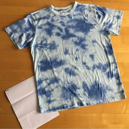 Original Use Tie Dye Short Sleeve Tee, Aqua, Blue, Size M