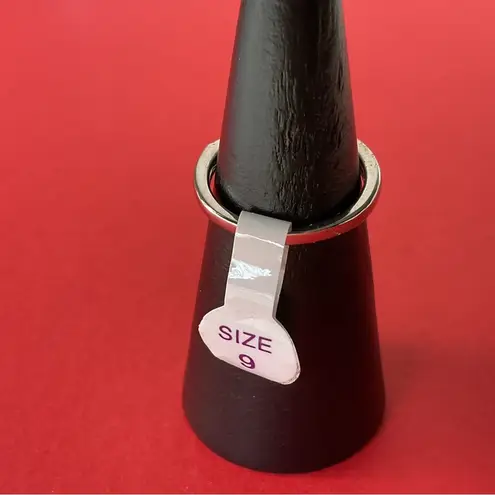 Bomb Party RBP2100 "The Sparkling Fish" Tangerine Quartz - Rhodium Sz 9 Ring NWT