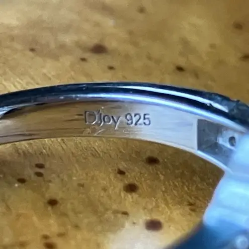 Natural Tanzanite Tsavorite Garnet Sterling Silver Art Deco Ring Size 6