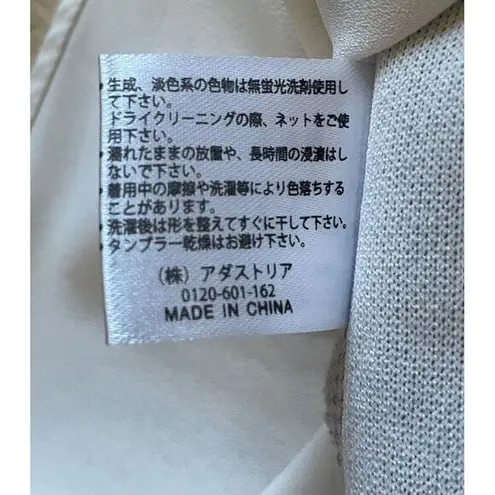 Global Work Gray Layered Long Sleeve Top with White Underlay Medium Size