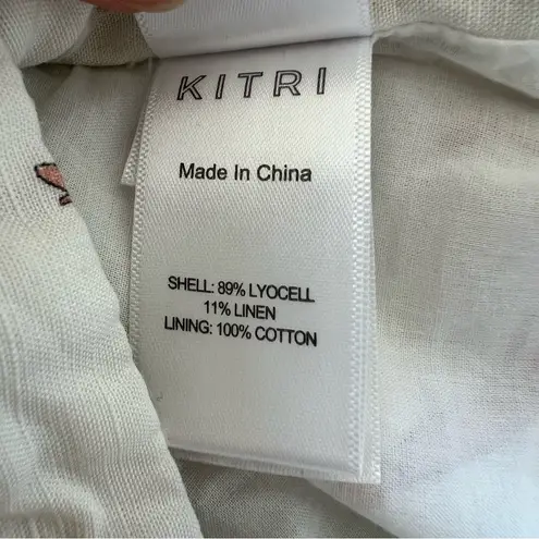 KITRI Patricia Print Short in Palm Springs Size Small White