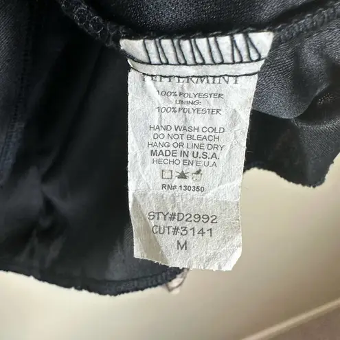 Peppermint Black Bohohemian Cottag Floral Bell Sleeve Dress