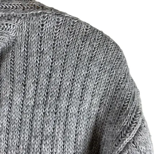 Elizabeth and James Ash Gray Minimalist Ribbed Knit Turtleneck Sweater Size S - Image 5