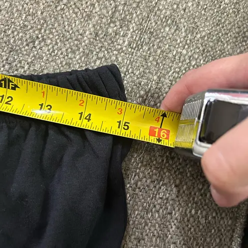 Women's Black Ruffle Hem Shorts | Women’s Size XL