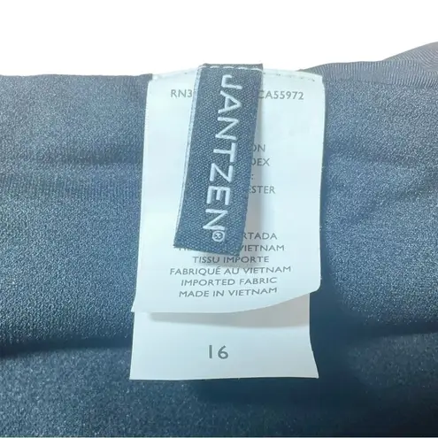 Jantzen NWT Vintage Black Ruched Waistband Bikini Bottom Womens Size 16 | XL NEW