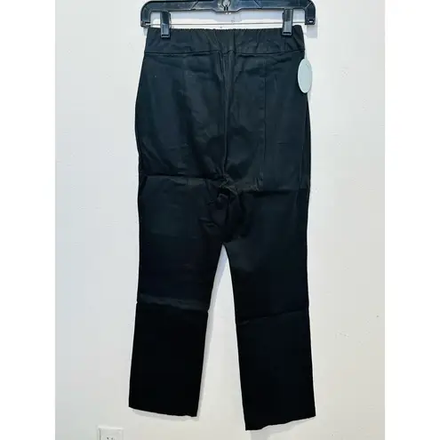 NWT HILL HOUSE Women's Black Cropped Stretch Trouser The Claire Pants Size XS