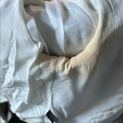 Veda Cream Leather Moto Jacket Size L