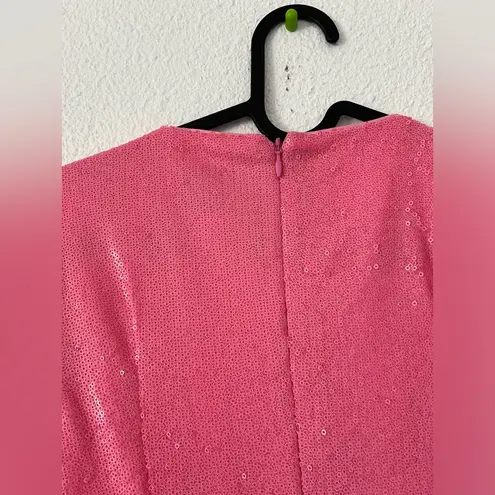 C/MEO COLLECTIVE As It Goes Long Sleeve Dress sequins Sz large