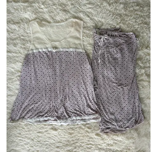 Vera Wang Pajama Set Tank Top Shorts Loungewear Sleepwear XL