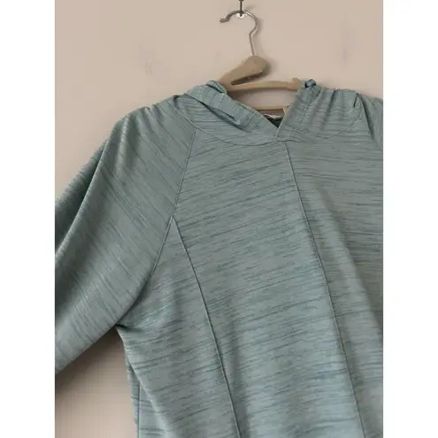 Soft Surroundings  Blue Soft Lightweight Tunic Hoodie Size Small Comfort - Image 5