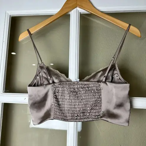 Garage Satin Lace Bra Top Corset Bustier Crop - Small