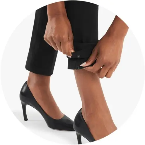 MM.LaFleur M.M. LAFLEUR The Hockey Straight Leg Pant w Adjustable Hem Navy Blue Sz 4