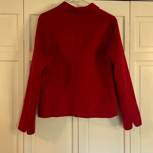 Pendleton 100% Merino Wool red blazer jacket small