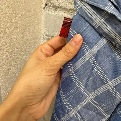 Scottish house Blue Plaid Skirt with Belt size M Size M