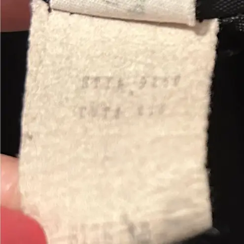 Vintage black wool Dumas double breasted coat with shoulder pads Size 10