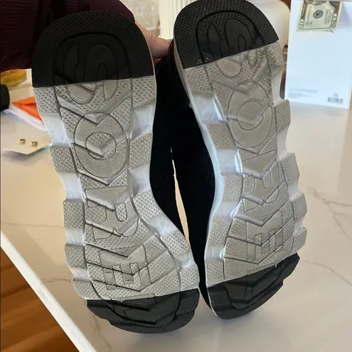 Sorel  Black and White Mesh Sneakers