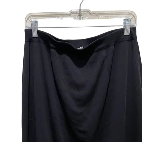 Misook Acrylic Pencil Skirt Knee Length Black Size Large