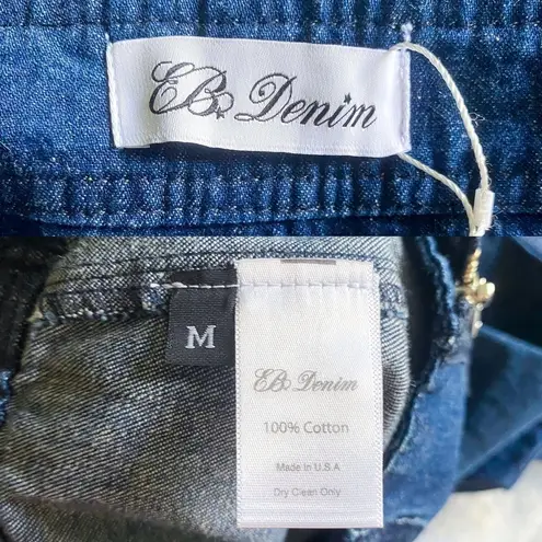 EB Denim Skirt Smoke Modular Denim Cargo Low