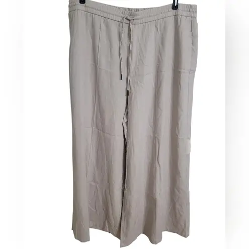 Simply Vera Vera Wang Cream Linen Blend Wide Leg Pants Sz XXL New