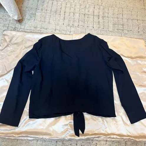 Jenni Kayne long Sleeve v neck tie Top
