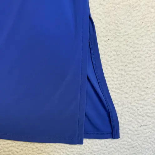 Clara Sun Woo Top Womens Medium Blue 3/4 Sleeve Split Hem Stretch Tunic USA