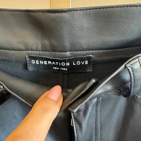 Generation Love Emmett Faux Leather Pants – NWOT Sample, Approx Size 2 Waist 26