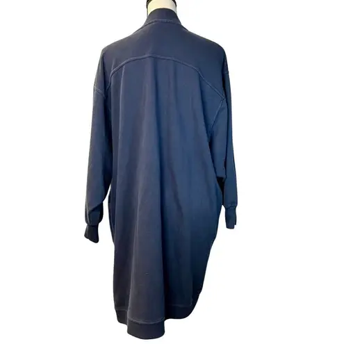 Sweaty Betty Women’s Blue Oversized Long Open Cardigan Size 4